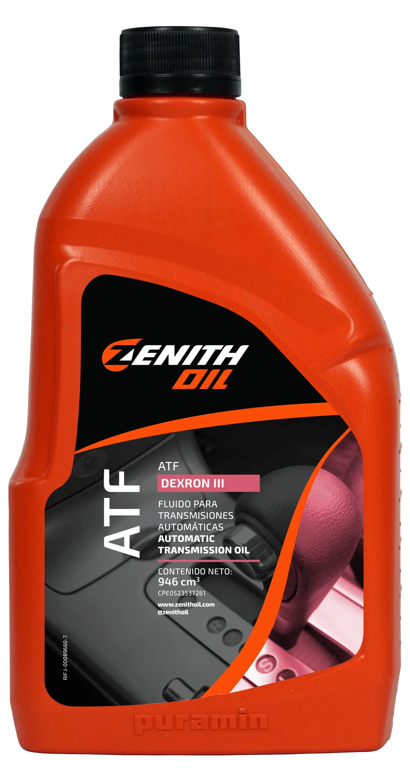 ENVASE - ZENITH - ATF DEXRON III - ANVERSO